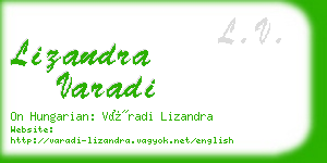 lizandra varadi business card